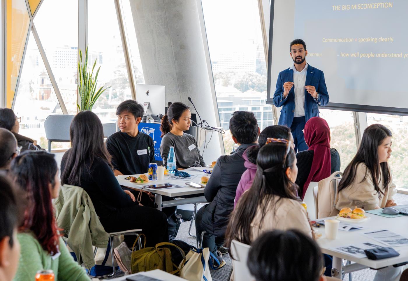A communication workshop in progress